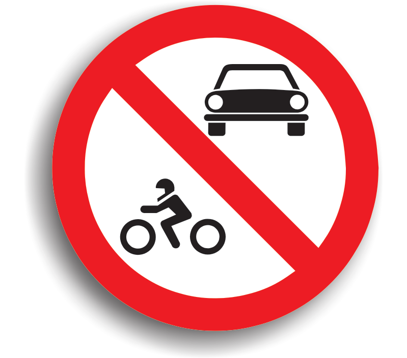 Accesul interzis autovehiculelor