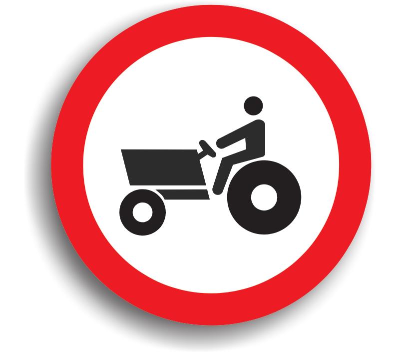 Accesul interzis tractoarelor și mașinilor autopropulsate pentru lucrări