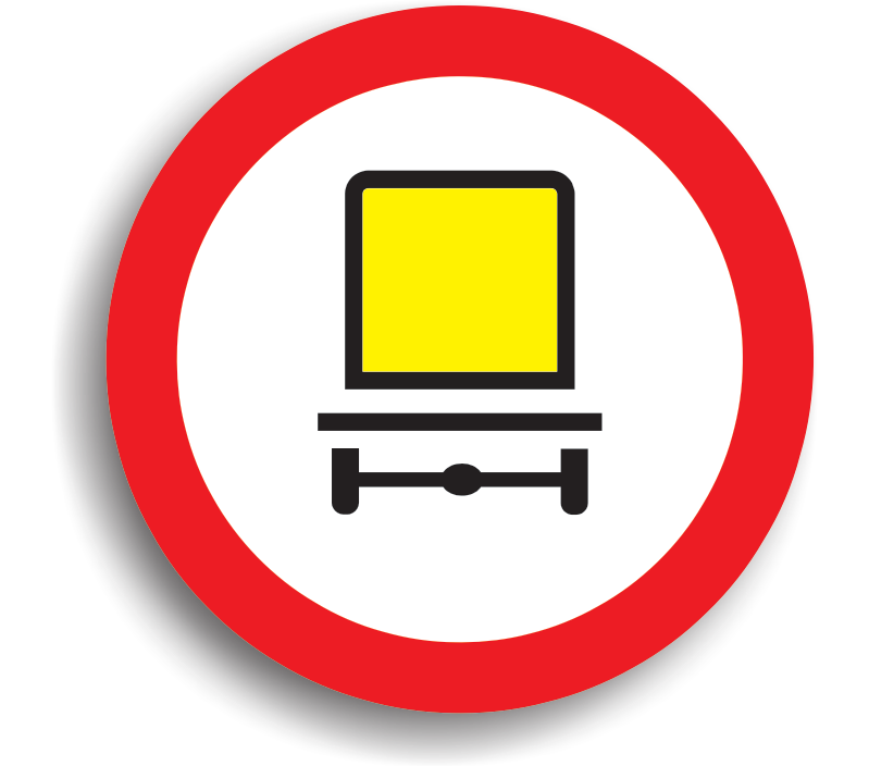 Accesul interzis vehiculelor care transportă mărfuri periculoase